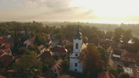 Closing up on a church Video stock 80581924