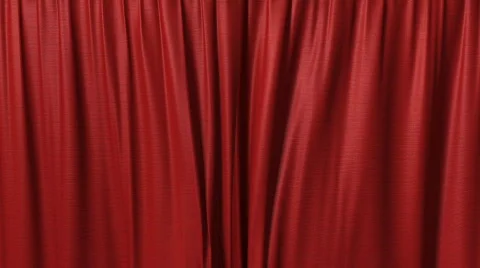 closing clean red curtains | Stock Video | Pond5
