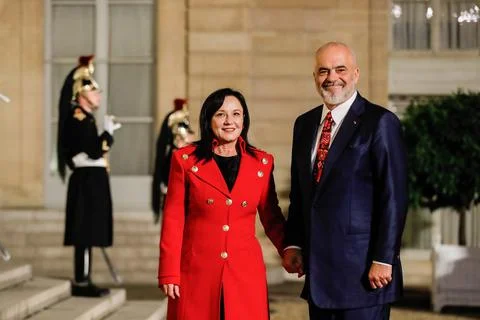 Closing dinner of the Peace Forum at the Elysee Palace, Paris, France - 11 Nov 2 Stock Photos