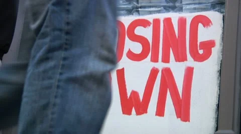 Closing Down Stock Footage 22636849