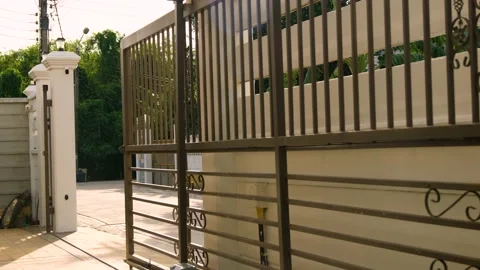 Closing The Gates Stock Footage 221688657