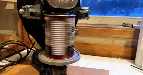 Closing a maple syrup can Stock Footage 180256344