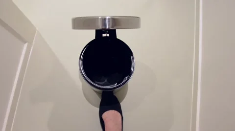 Closing pedal bin Stock Footage 54806675