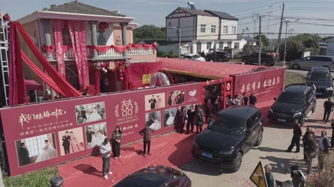 Closing procession views, Hubei Video stock 347244502
