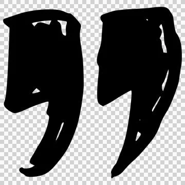 Closing quotation mark Stock-Illustration