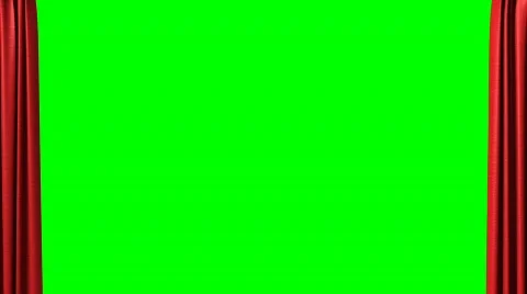 Closing red curtain Stock Footage 650694