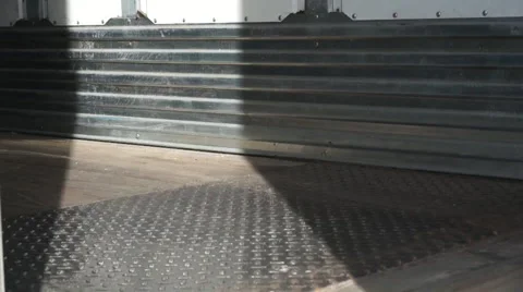 Closing Trailer Door (close up) 動画素材 42578130