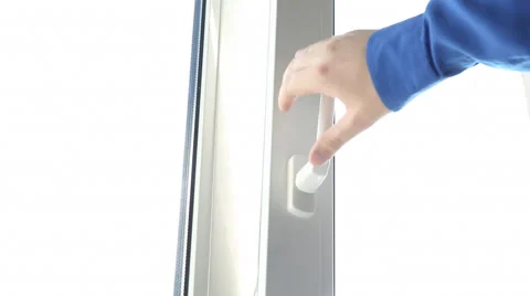 Closing vertical window Stock Footage 49996670