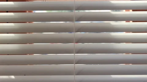 Closing Window Blind Stock Footage 54462747
