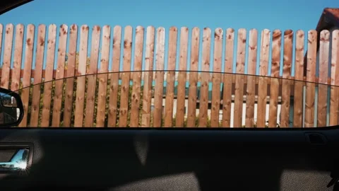 Closing window in a classical American muscle car. 動画素材 157264430