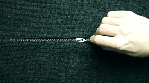 Closing zip of clothes Stock Footage 68375250