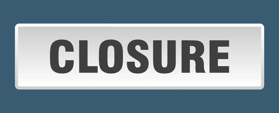 Closure button. closure square white push button Stockillustratie