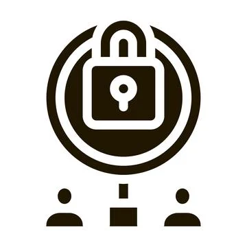 Closure of knowledge for research icon Vector Glyph Illustration Stock Illustration