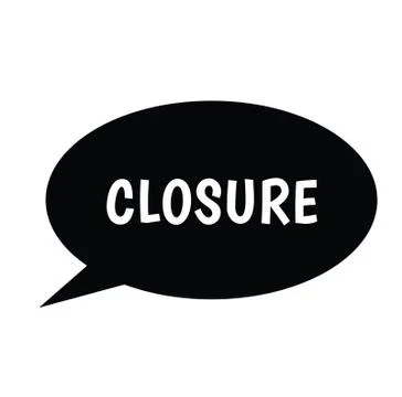 Closure stamp on white Stock Illustration