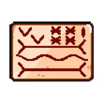 Closure suture practice pad pixel art vector illustration Stock Illustration