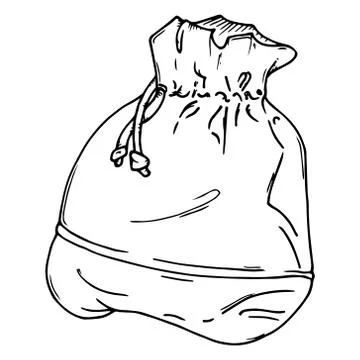 Cloth bag icon. Stock Illustration