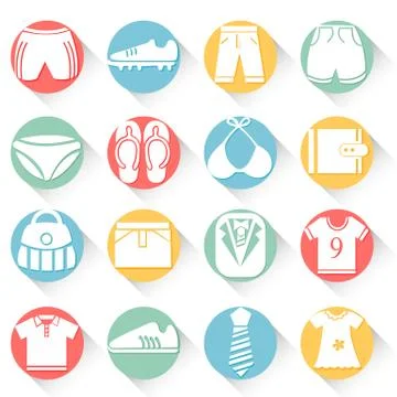 Cloth Button Set Stock-Illustration