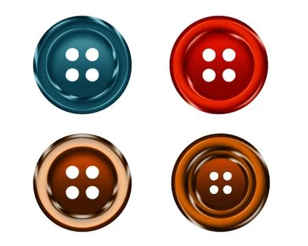 Cloth buttons Stock Photos