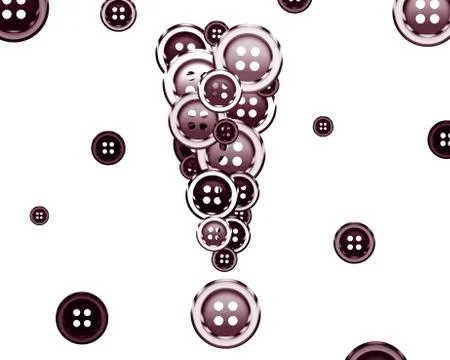 Cloth buttons Foto stock