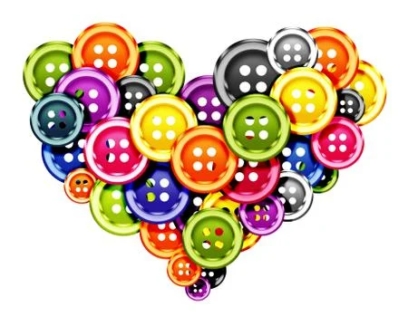 Cloth buttons Foto stock