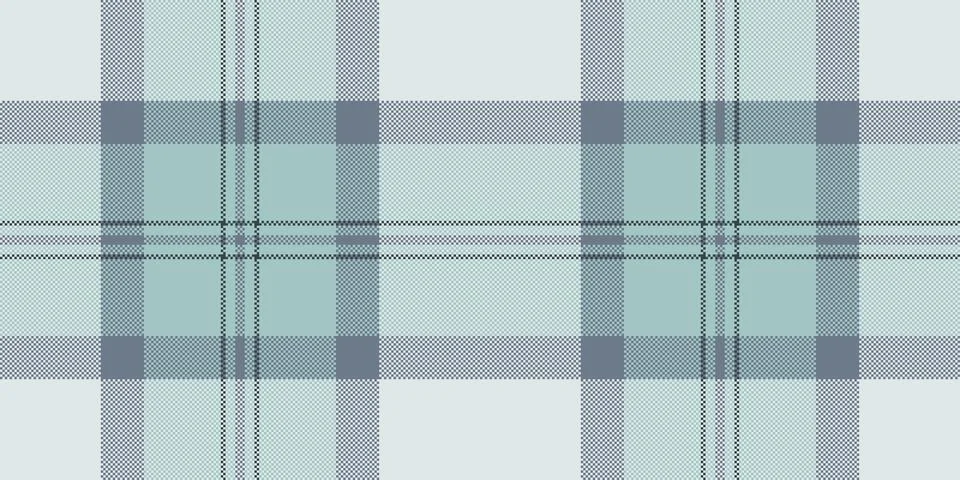 Cloth check pattern textile, glen fabric tartan texture. Flow vector seamle.. Stock Illustration