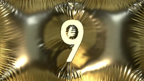 Cloth Countdown Gold 01 Stock Footage 299626539