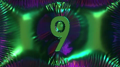 Cloth Countdown Green 01 Stock Footage 297762397
