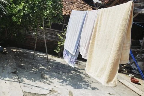 Cloth dried Foto stock