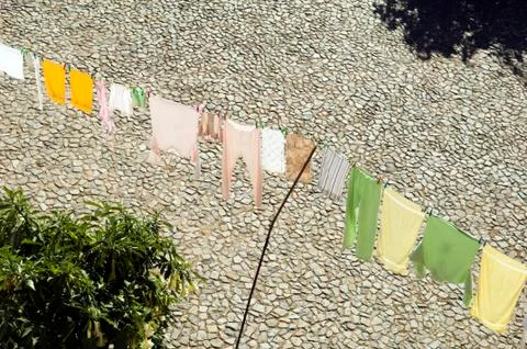 Cloth drying Stock Photos