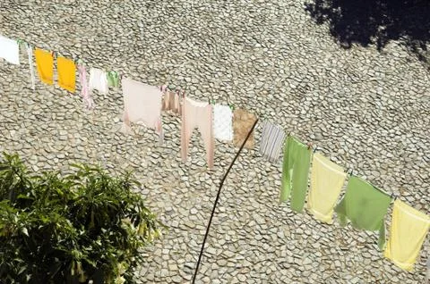 Cloth drying Stock Photos