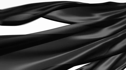 Cloth fabric flow background loop + alpha Stock-Footage 5582740