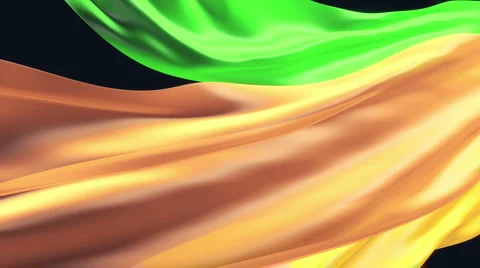 Cloth fabric flow background loop + alpha Stock-Footage 5584645