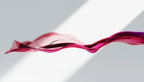 Cloth fabric gradient waves abstract background. Iridescent glass wavy surfac Stock Illustration