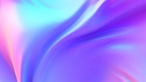 Cloth fabric gradient waves abstract background. Iridescent chrome wavy Stock Illustration