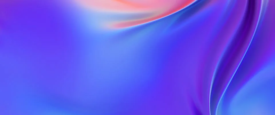 Cloth fabric gradient waves abstract background. Iridescent chrome wavy Stock Illustration