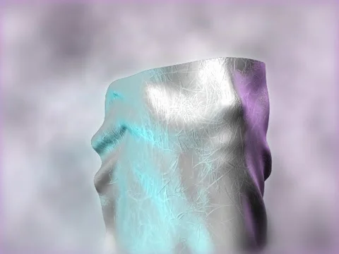 Cloth Face White Video stock 1055645