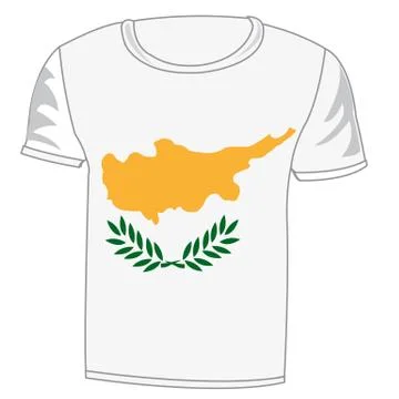 Cloth flag Cyprus Stock Illustration
