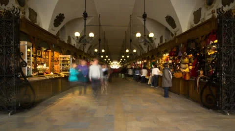 Cloth Hall time-lapse Video stock 25266842