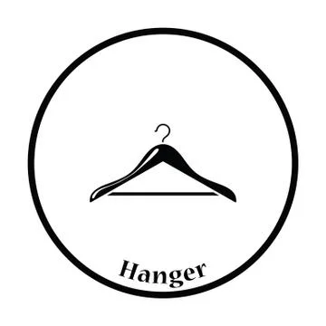 Cloth hanger icon Illustrazione stock