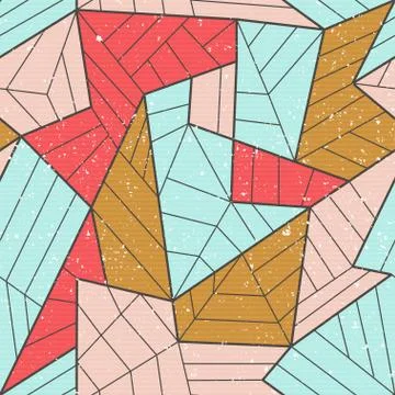 Cloth mosaic seamless pattern Stock Illustration