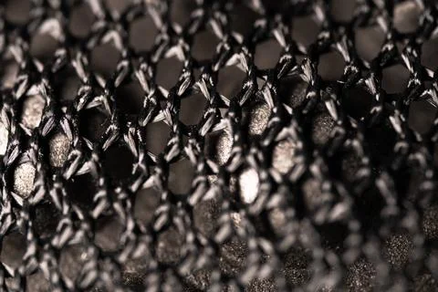 Cloth net pattern on backpack close up Stock Photos