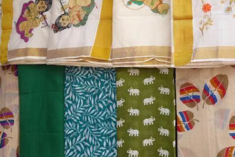 Cloth patterns Sri Lanka Stock Photos