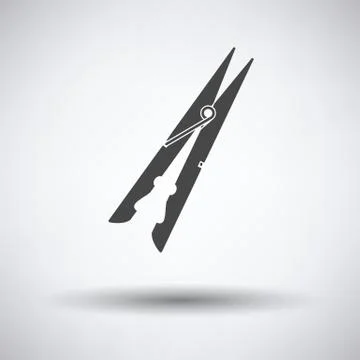 Cloth peg icon Illustrazione stock