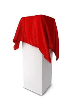 Cloth piece on a stand Stock Illustration
