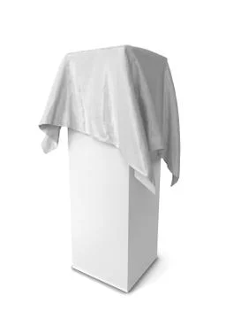 Cloth piece on a stand Stock Illustration