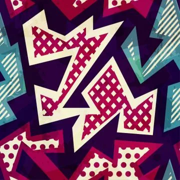 Cloth seamless pattern with grunge effect Stock Illustration