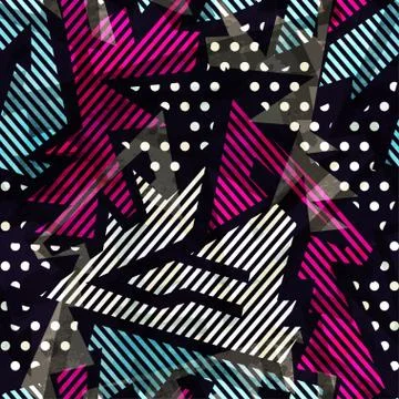 Cloth seamless pattern with grunge effect Illustrazione stock