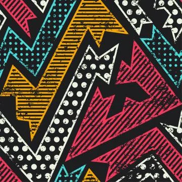 Cloth seamless pattern with grunge effect Illustrazione stock