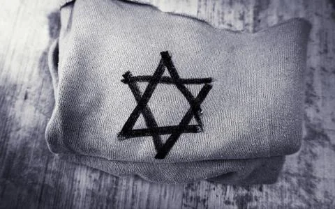 Cloth with the star of David Foto stock