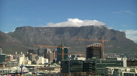 The Cloth on Table Mountain Stock Footage 54716481